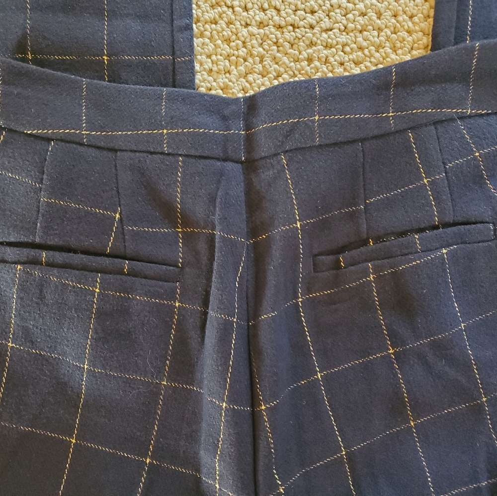 Draper James RSVP Straight Pant Navy/Gold-Size 8 - Picture 2 of 5